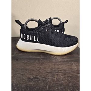 Nobull Journey Women's Running Shoes  9 Black White Crossfit Lace Up Athletic